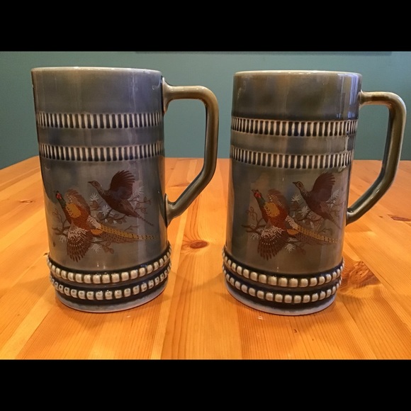 VINTAGE WADE IRISH PORCELAIN BEER STEINS- Huge! - Picture 1 of 6